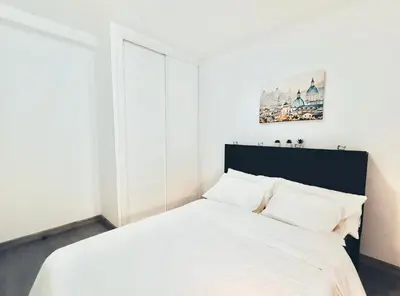 Cama o camas de una habitación en Metro Avenida de America 07