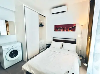 Cama o camas de una habitación en Metro Avenida de America 02