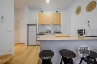 Una cocina o zona de cocina en Madrid con parking para 4, vive la Latina