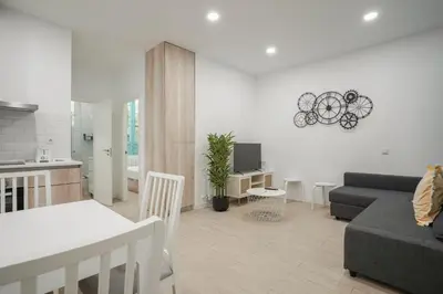 Zona de estar de Modern Cozy -2Bedrooms 1Bathroom-Delicias