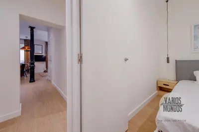Cama o camas de una habitación en Toque Fresco para 8, junto a Plaza España
