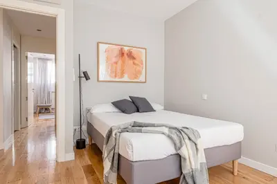 Cama o camas de una habitación en Espectacular Ático en el Centro
