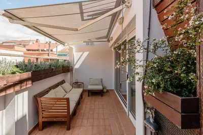 Un balcón o terraza de Espectacular Ático en el Centro