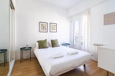 Cama o camas de una habitación en El Portillo de Valencia