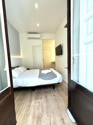 Cama o camas de una habitación en Casa de huéspedes San Andrés