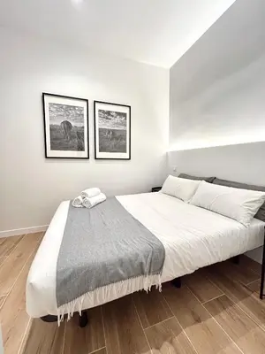 Cama o camas de una habitación en Casa de huéspedes San Andrés