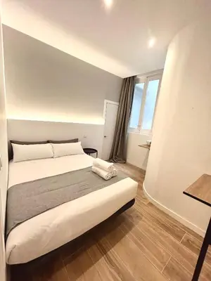 Cama o camas de una habitación en Casa de huéspedes San Andrés