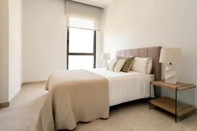 Cama o camas de una habitación en NewMad en Madrid
