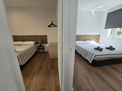 Cama o camas de una habitación en Apartamento Laguna