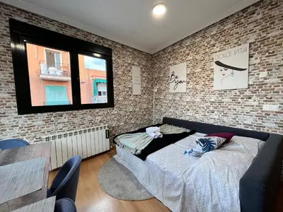 Cama o camas de una habitación en Madrid 2 Javalambre Temporal