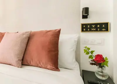 Cama o camas de una habitación en Retiro Park-Serrano-Gran Via