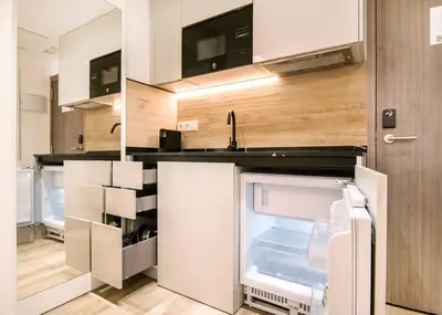 Una cocina o zona de cocina en Retiro Park-Serrano-Gran Via