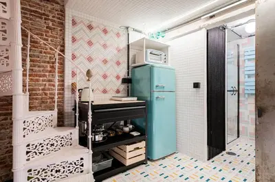 Una cocina o zona de cocina en Picturesque corner in Madrid - Guzman