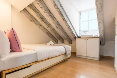 Cama o camas de una habitación en Estudio nuevo - Gran Via Tarifa Mensual disponible