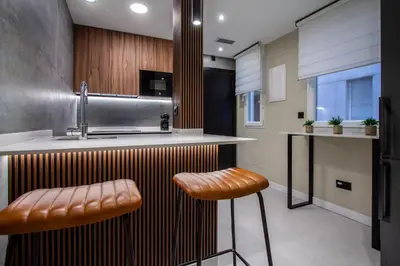 Una cocina o zona de cocina en Apartamento Silvela