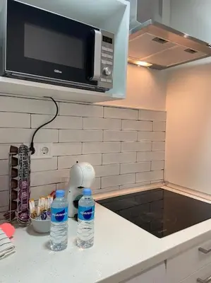 Una cocina o zona de cocina en CITY SOL Madrid