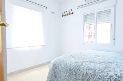 Cama o camas de una habitación en For You Rentals Acogedor Apartamento TEMPORAL en Vallecas Tu Nuevo Hogar en un Barrio con Encanto MEN551A