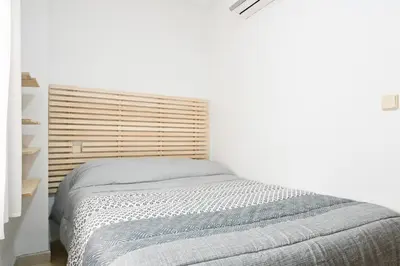 Cama o camas de una habitación en For You Rentals Acogedor Apartamento TEMPORAL en Vallecas Tu Nuevo Hogar en un Barrio con Encanto MEN551B