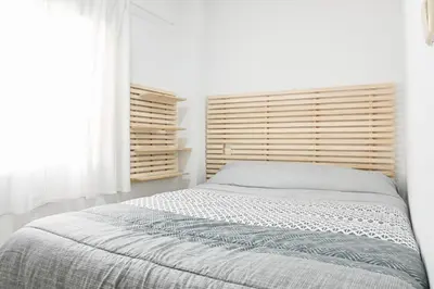 Cama o camas de una habitación en For You Rentals Acogedor Apartamento TEMPORAL en Vallecas Tu Nuevo Hogar en un Barrio con Encanto MEN551B