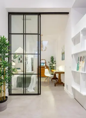 Zona de estar de Apartamento Amplio y Luminoso en el Centro de Chamberí