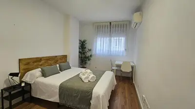Cama o camas de una habitación en Edficio Ferga