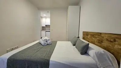 Cama o camas de una habitación en Edficio Ferga