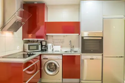 Una cocina o zona de cocina en Palacio Apartments Madrid Temporal