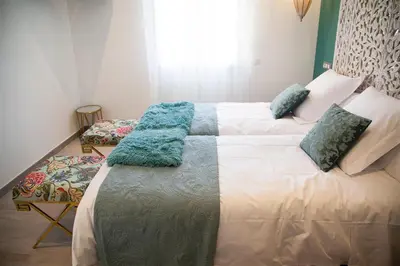 Cama o camas de una habitación en Apartamento Luna - SOLO ADULTOS