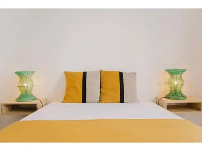 Cama o camas de una habitación en Spectacular penthouse in Barrio de Salamanca - Jorge Juan