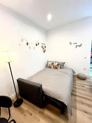 Cama o camas de una habitación en Apartamento centro Madrid
