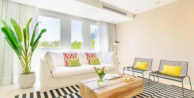 Zona de estar de Homeclub Luminoso Apartamento Centro Colon XXVI