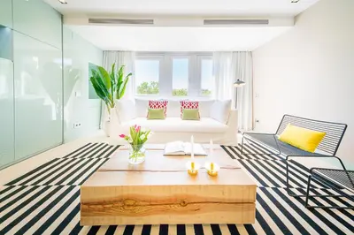 Zona de estar de Homeclub Luminoso Apartamento Centro Colon XXVI