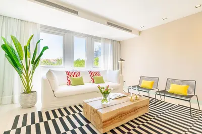 Zona de estar de Homeclub Luminoso Apartamento Centro Colon XXVI