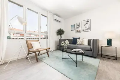 Zona de estar de Homeclub Modern Flat by Prado Museum & Retiro Moratin V
