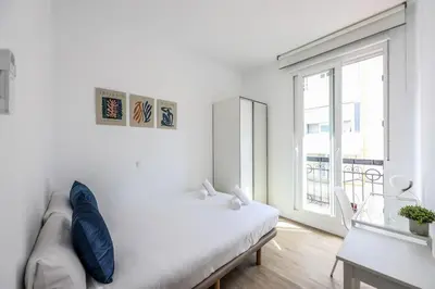 Cama o camas de una habitación en Urban Quiet in Madrid - Just relax & enjoy
