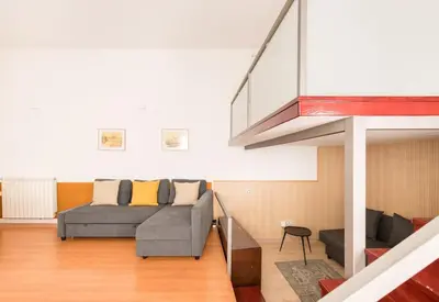 Zona de estar de Modern Loft in Madrid Río - Style and Comfort - Manzanares