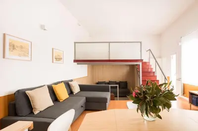 Zona de estar de Modern Loft in Madrid Río - Style and Comfort - Manzanares