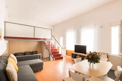 Zona de estar de Modern Loft in Madrid Río - Style and Comfort - Manzanares