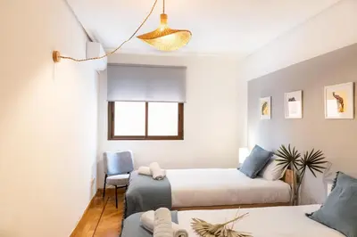 Cama o camas de una habitación en Gran Vía III - En el centro de Madrid