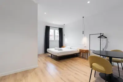 Cama o camas de una habitación en Hotelito Boutique Madrid Puente Vallecas