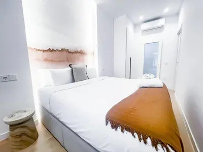 Cama o camas de una habitación en Bretón de los Herreros 54