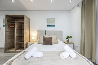 Cama o camas de una habitación en Classy Studio close to Retiro Park, Madrid