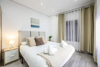 Cama o camas de una habitación en Classy Studio close to Retiro Park, Madrid