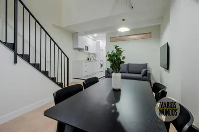 Zona de estar de Nuevo y Céntrico Apt 7px en plena Plaza del Carmen E2