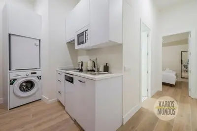 Una cocina o zona de cocina en Cozy y Céntrico Apt para 6pax en Plaza del Carmen E2