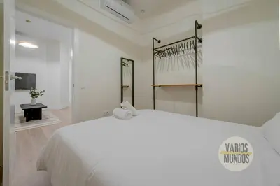 Cama o camas de una habitación en Cool y Céntrico Apt 6px en Plena Plaza del Carmen E2