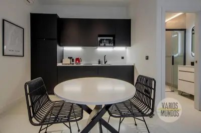 Una cocina o zona de cocina en Cozy Loft para 2pax en La Latina-Centro de Madrid
