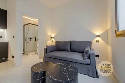 Zona de estar de Cozy Loft para 2pax en La Latina-Centro de Madrid