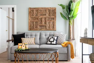 Zona de estar de City Deluxe Reina Sofia Atocha comfy apartment