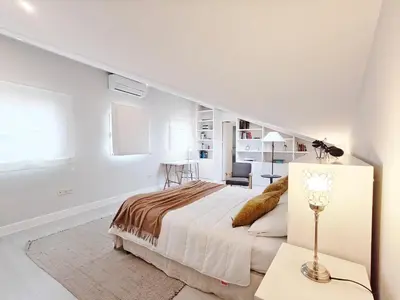 Cama o camas de una habitación en Lope de Vega